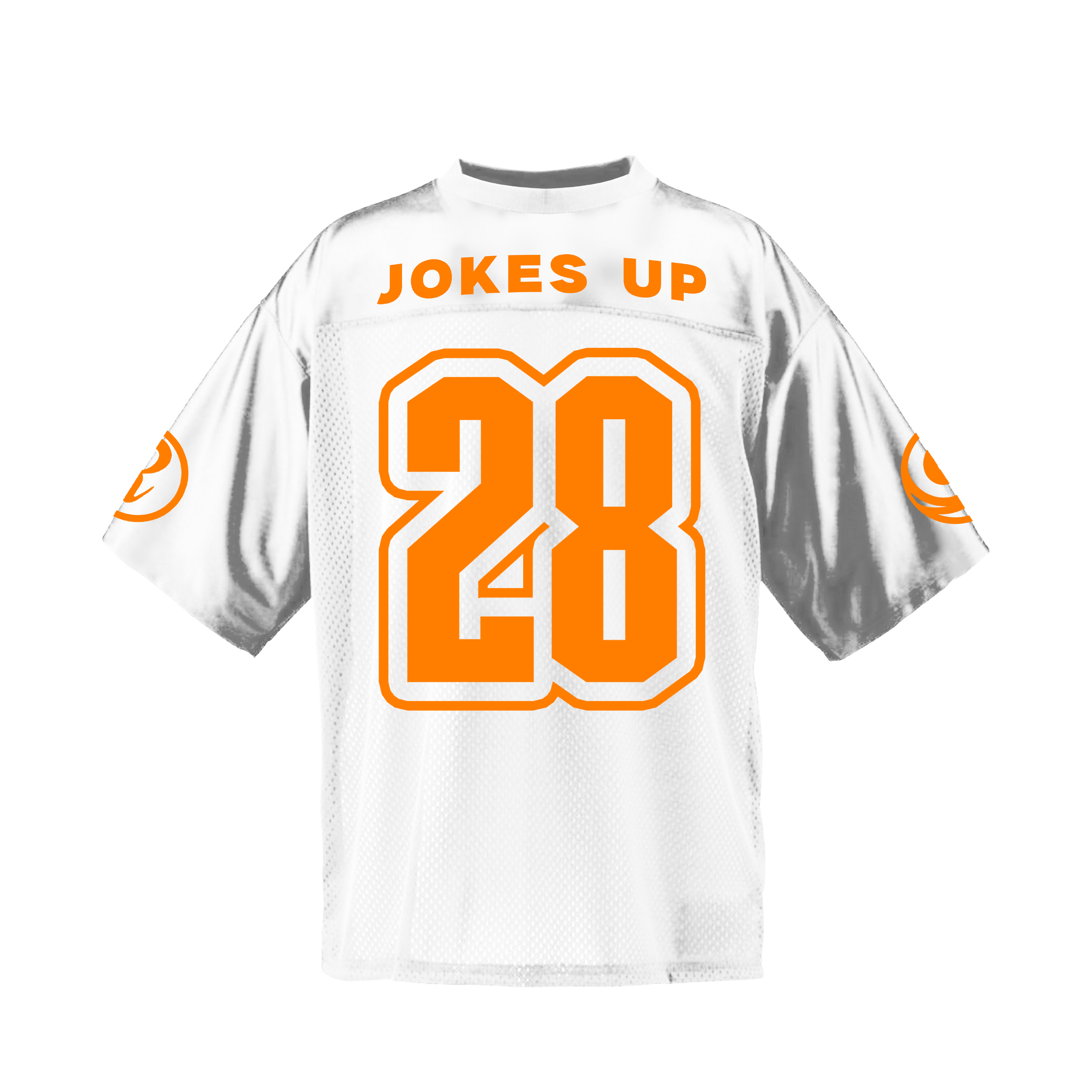 (PRE-ORDER) SWIRLZ Football Jersey - White / Orange